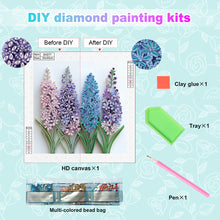 Load image into Gallery viewer, Quilling Lavender 30*30CM(Canvas) Partial Special Shaped Drill Diamond Painting
