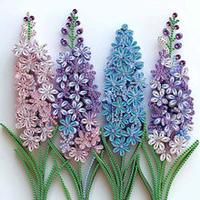 Load image into Gallery viewer, Quilling Lavender 30*30CM(Canvas) Partial Special Shaped Drill Diamond Painting
