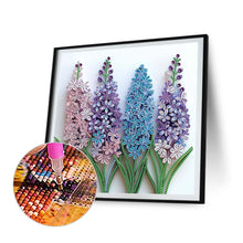 Load image into Gallery viewer, Quilling Lavender 30*30CM(Canvas) Partial Special Shaped Drill Diamond Painting
