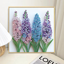 Load image into Gallery viewer, Quilling Lavender 30*30CM(Canvas) Partial Special Shaped Drill Diamond Painting
