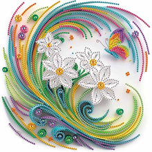 Load image into Gallery viewer, Quilling Frangipani 30*30CM(Canvas) Partial Special Shaped Drill Diamond Painting
