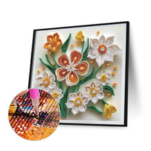 Load image into Gallery viewer, Quilling Flowers And Plants 30*30CM(Canvas) Partial Special Shaped Drill Diamond Painting
