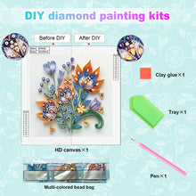 Load image into Gallery viewer, Quilling Flowers And Plants 30*30CM(Canvas) Partial Special Shaped Drill Diamond Painting
