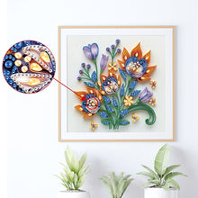 Load image into Gallery viewer, Quilling Flowers And Plants 30*30CM(Canvas) Partial Special Shaped Drill Diamond Painting
