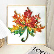 Load image into Gallery viewer, Quilling Maple Leaf 30*30CM(Canvas) Partial Special Shaped Drill Diamond Painting
