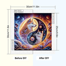 Load image into Gallery viewer, Tai Chi Bagua Cats And Dogs 30*30CM(Canvas) Partial Special Shaped Drill Diamond Painting
