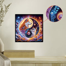 Load image into Gallery viewer, Tai Chi Bagua Cats And Dogs 30*30CM(Canvas) Partial Special Shaped Drill Diamond Painting
