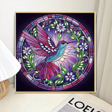 Load image into Gallery viewer, Purple Hummingbird 30*30CM(Canvas) Partial Special Shaped Drill Diamond Painting
