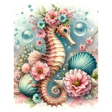 Load image into Gallery viewer, Seahorse With Flowers 30*40CM(Canvas) Full Round Drill Diamond Painting
