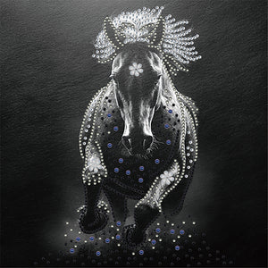 Horse 30*30CM(Canvas) Partial Special Shaped Drill Diamond Painting
