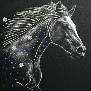 Horse 30*30CM(Canvas) Partial Special Shaped Drill Diamond Painting
