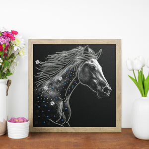 Horse 30*30CM(Canvas) Partial Special Shaped Drill Diamond Painting