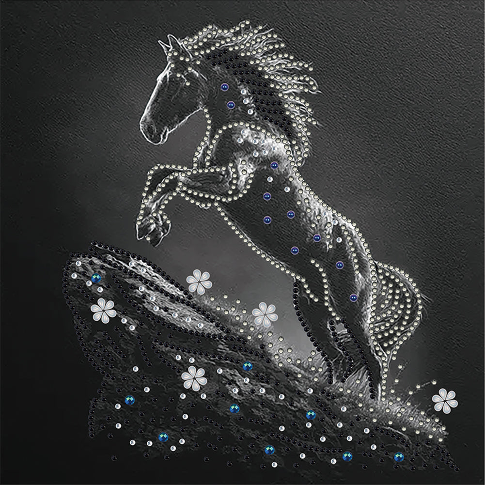 Horse 30*30CM(Canvas) Partial Special Shaped Drill Diamond Painting