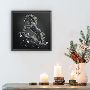Horse 30*30CM(Canvas) Partial Special Shaped Drill Diamond Painting
