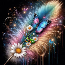 Load image into Gallery viewer, Feather Butterfly 30*30CM(Picture) Full Square Drill Diamond Painting
