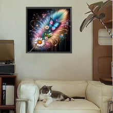 Load image into Gallery viewer, Feather Butterfly 30*30CM(Picture) Full Square Drill Diamond Painting
