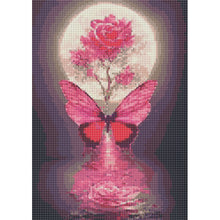 Load image into Gallery viewer, Moon Butterfly 30*40CM(Canvas) Full Round Drill Diamond Painting
