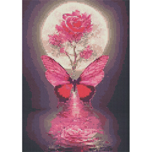 Moon Butterfly 30*40CM(Canvas) Full Round Drill Diamond Painting
