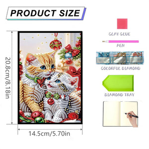 50-Page A5 Size Diamond Painting Notebook for Adults Beginners Holiday Birthday