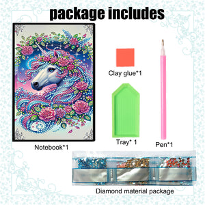 50-Page A5 Size Diamond Painting Notebook for Adults Beginners Holiday Birthday