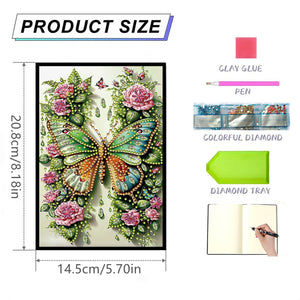 50-Page A5 Size Diamond Painting Notebook for Adults Beginners Holiday Birthday