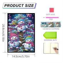 Load image into Gallery viewer, 50-Page A5 Size Diamond Painting Notebook for Adults Beginners Holiday Birthday
