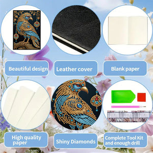 50-Page A5 Size Diamond Painting Notebook for Adults Beginners Holiday Birthday