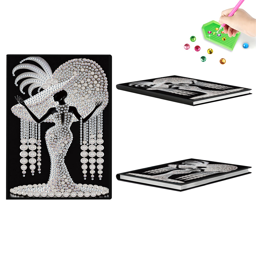 50-Page A5 Size Diamond Painting Notebook for Adults Beginners Holiday Birthday