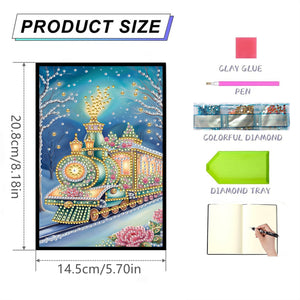 50-Page A5 Size Diamond Painting Notebook for Adults Beginners Holiday Birthday