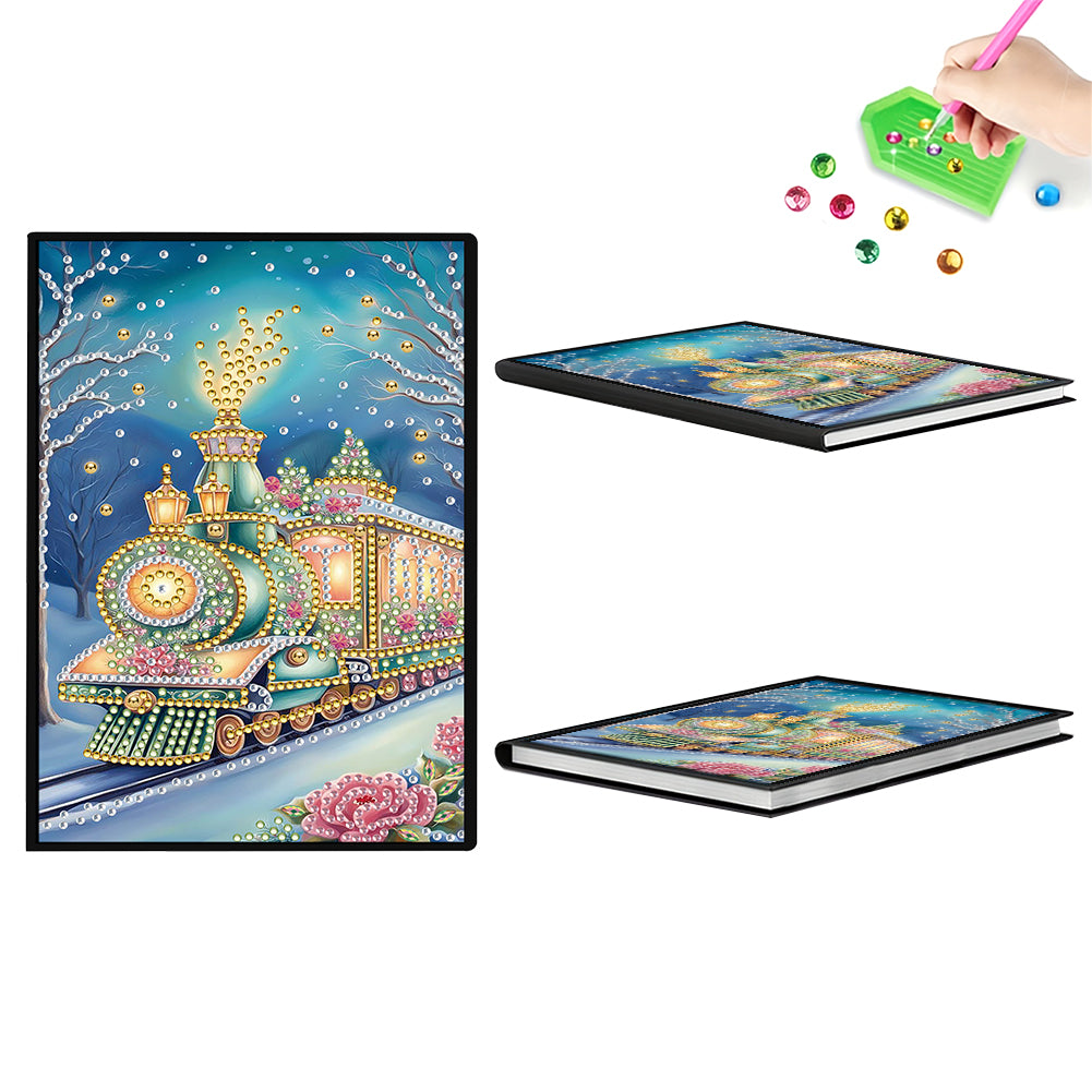 50-Page A5 Size Diamond Painting Notebook for Adults Beginners Holiday Birthday