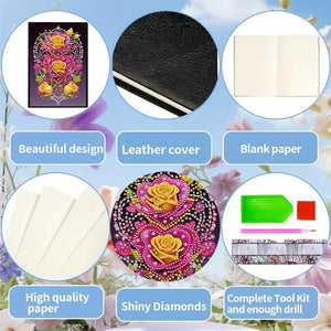 50-Page A5 Size Diamond Painting Notebook for Adults Beginners Holiday Birthday