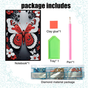 50-Page A5 Size Diamond Painting Notebook for Adults Beginners Holiday Birthday