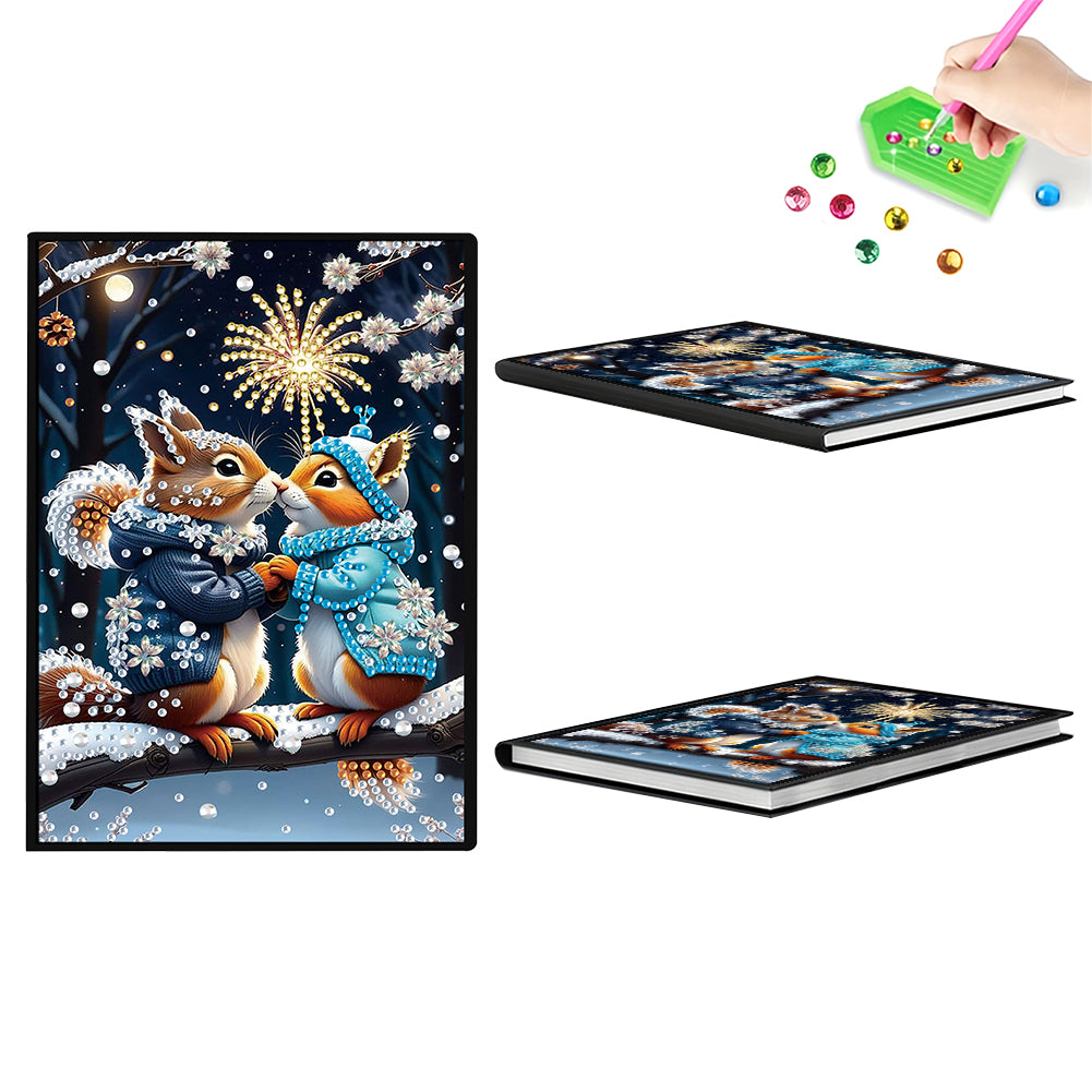 50-Page A5 Size Diamond Painting Notebook for Adults Beginners Holiday Birthday
