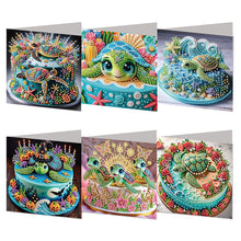 Load image into Gallery viewer, 6PCS DIY Diamond Art Greeting Cards Xmas Designs for Festivals and Celebrations
