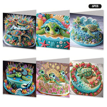 Load image into Gallery viewer, 6PCS DIY Diamond Art Greeting Cards Xmas Designs for Festivals and Celebrations
