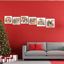 Load image into Gallery viewer, Christmas Dog 30*30CM(Canvas) Partial Special Shaped Drill Diamond Painting
