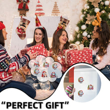 Load image into Gallery viewer, 6PCS 2D Flat Xmas DIY Crystal Refrigerator Magnet Round Diamond Magnetic Sticker
