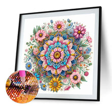 Load image into Gallery viewer, Flower Mandala 30*30CM(Canvas) Partial Special Shaped Drill Diamond Painting
