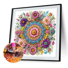 Load image into Gallery viewer, Flower Mandala 30*30CM(Canvas) Partial Special Shaped Drill Diamond Painting
