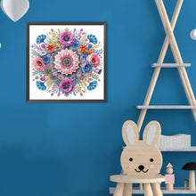 Load image into Gallery viewer, Flower Mandala 30*30CM(Canvas) Partial Special Shaped Drill Diamond Painting
