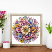 Load image into Gallery viewer, Flower Mandala 30*30CM(Canvas) Partial Special Shaped Drill Diamond Painting
