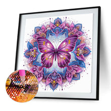 Load image into Gallery viewer, Mandala Butterfly 30*30CM(Canvas) Partial Special Shaped Drill Diamond Painting
