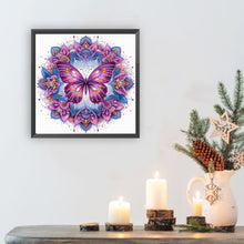 Load image into Gallery viewer, Mandala Butterfly 30*30CM(Canvas) Partial Special Shaped Drill Diamond Painting
