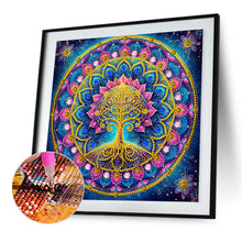 Load image into Gallery viewer, Mandala Tree Of Life 30*30CM(Canvas) Partial Special Shaped Drill Diamond Painting
