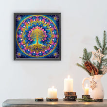 Load image into Gallery viewer, Mandala Tree Of Life 30*30CM(Canvas) Partial Special Shaped Drill Diamond Painting
