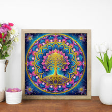 Load image into Gallery viewer, Mandala Tree Of Life 30*30CM(Canvas) Partial Special Shaped Drill Diamond Painting
