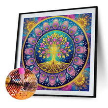 Load image into Gallery viewer, Mandala Tree Of Life 30*30CM(Canvas) Partial Special Shaped Drill Diamond Painting
