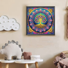 Load image into Gallery viewer, Mandala Tree Of Life 30*30CM(Canvas) Partial Special Shaped Drill Diamond Painting
