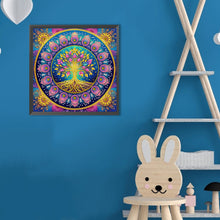 Load image into Gallery viewer, Mandala Tree Of Life 30*30CM(Canvas) Partial Special Shaped Drill Diamond Painting
