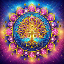 Load image into Gallery viewer, Mandala Tree Of Life 30*30CM(Canvas) Partial Special Shaped Drill Diamond Painting

